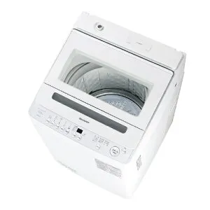 全自動洗濯機 洗濯・脱水容量10kg 穴なし槽 ホワイト系 シャープ ES-GV10K-W