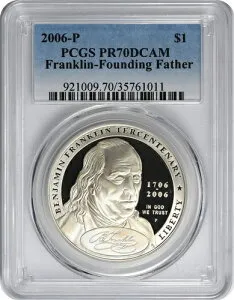 2006-P フランクリン建国の父記念ドル PR70DCAM PCGS