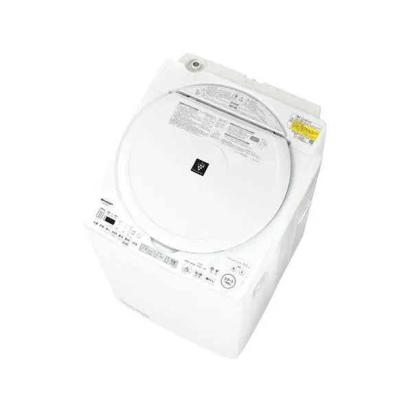 SHARP タテ型洗濯乾燥機 ES-TX8K-W