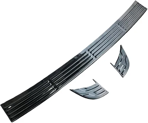 【Super Car Shop】 レクサスGX GX550 VJA252W 2024年4月~ 全グレード対応専用 外装 リアバンパーステップガーニッシュ ステップガード テールゲート インナー バンパープロテクター(ラインブラック色)