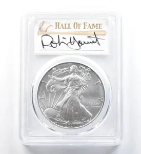 2021年 アメリカン シルバー イーグル タイプ1 ロビン・ヨーント FDOI MS70 PCGS *1286