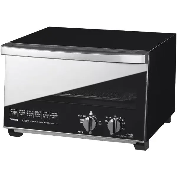 TS-D048B TWINBIRD ツインバード ミラーガラスオーブントースター ブラック