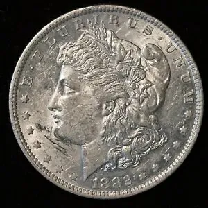 1882 O $1 US モルガン シルバー ダラー コイン (D1589)
