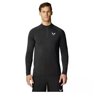 カストーレ CME40967 シームレス ハーフジップ スウェットシャツ （ Black/White ） | CASTORE CME40967 Seamless half zip sweatshirt [t]