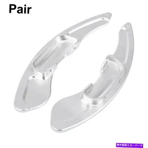 Steering Wheel Paddle Shifter マツダ3アクセラ14-20のためのペアシルバートーンのステアリングホイールのシフトパドルシフター Pair Silver Tone Steering Wheel Shift Paddle Shifter for Mazda 3 Axela 14-20 【並行輸入