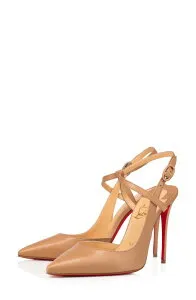 クリスチャン・ルブタン レディース シューズ パンプス アンクル Christian Louboutin Jenlove Ankle Strapointed Toe Pumpk1a Nude