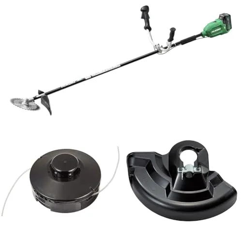 HiKOKI(ハイコーキ) 36V充電式刈払機 CG36DB(WPZ) + ナイロンコードカッタ + 飛散防護カバー セット