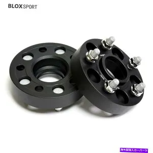wheel adapter 2PC 35mmブラック合金ホイールスペーサー5x4.25 5x108ボルボフォードリンカーン用アダプター 2Pc 35mm Black Alloy Wheel Spacers 5x4.25 5x108 Adapters for Volvo Ford Lincoln【並行輸入品】