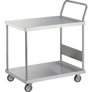 オールステン台車 900X600 片袖2段 NU車輪 ハンドル高さ1050 AS-22H-100NU