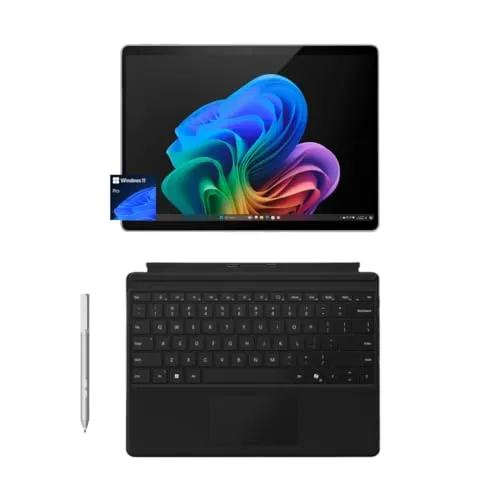 Microsoft Surface Pro 11 バンドル 2-in-1 タブレット ProキーボードとSurfaceペン付き Copilot+ PC 13インチ タッチスクリーンOLED Snapdragon X Elite、32GB RAM、512GB