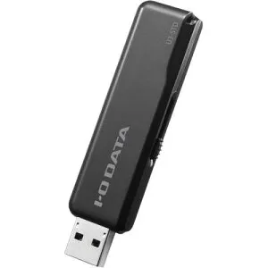 I-O DATA U3-STD128GR/K USB3.2 Gen 1（USB3.0）/USB2.0対応 スタンダードUSBメモリー ブラック 128GB