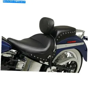Seats Mustang 76235 Studded Lear Seat Harley 05-17 Softail flstn Mustang 76235 Studded Rear Seat Harley 05-17 Softail FLSTN【並行輸入品】