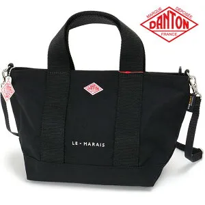 DANTON ダントン コーデュラキャンバス2WAYトートバッグ ル・マレ [LE-MARAIS SS26] CORDURA CANVAS 2WAY TOTE BAG メンズ・レディース ユニセックス 鞄 肩掛け ショルダーバッグ 黒 BLACK（WHITE） 正規取扱店