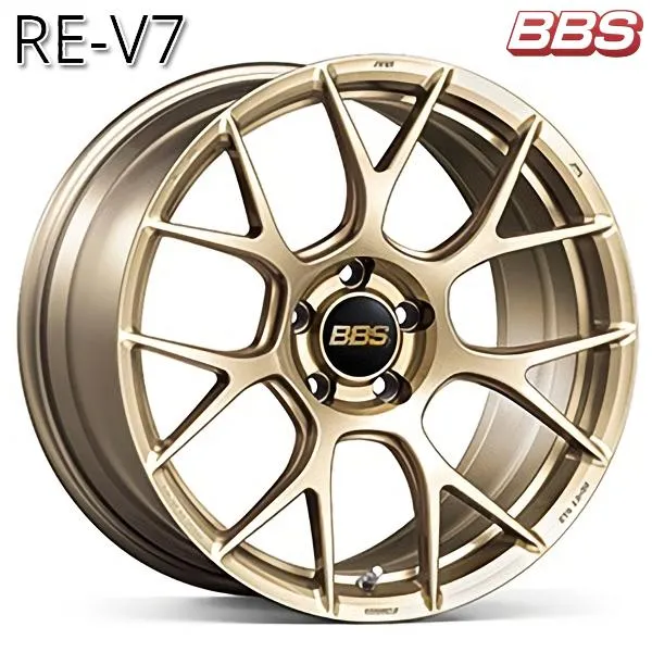 BBS RE-V7 【RE-V7015】 18インチ 7.5J 5H114.3 +48 ゴールド(GL) アルミホイール単品 1本 4本以上送料無料