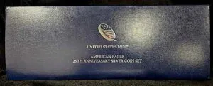 2011 シルバーイーグル 5枚セット 25周年記念 箱・鑑定書付き (P RP BS UB S)