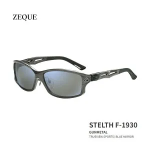 ■STELTH F-1930 Zeque / ゼクー 偏光サングラス タレックスガンメタル グレンフィールド マリン 釣り フィッシング マリンレジャー スポーツグラス 機械屋