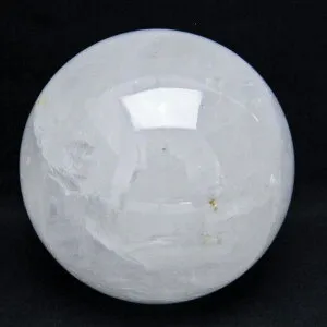 3.1Kg 水晶 丸玉 スフィア 130mm 台座付属 水晶玉 crystal quartz ornament 丸 すいしょう 地鎮祭 天然石 一点物 送料無料 161-357