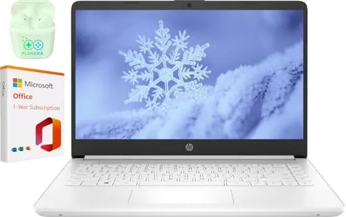 HP 14インチ LED ビジネス ノートパソコン コンピューター 16GB RAM 320GB ストレージ (64GB eMMC+256GB SDカード)、Intel Quad-Core N4120、Windows 11 S ノートパソコン 1年間 Mi