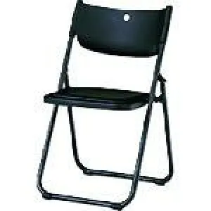 ■PLUS 32160)折りたたみイス FC-810 FC-816N BK〔品番:FC816NBK〕【1972819:0】[送料別途見積り][法人・事業所限定][外直送][店頭受取不可]