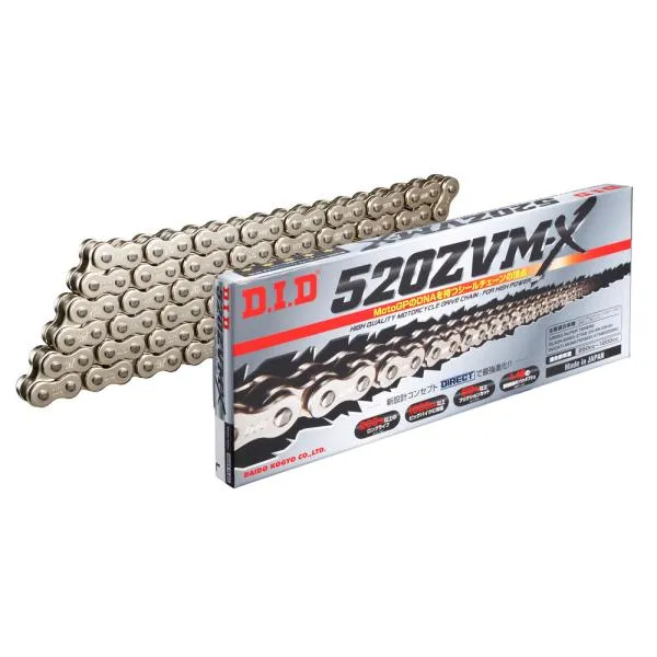 ZVM-Xシリーズ 520ZVM-X-110L ZJ（カシメ） シルバー色 シールチェーン DID（ダイドー）