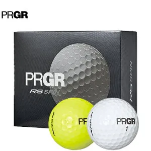PRGR 【 プロギア 】 RS SPIN ゴルフ ボール 1ダース(12球) 【 2024年モデル 】 無地 ホワイト イエロー RS スピン 【 プロギア ボール 】