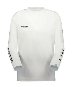 獲得ポイント90pt 10% OFF／SALE 【送料無料】マムート(MAMMUT) Tシャツ 長袖 QD Logo Print Longsleeve T-shirts 1016-01030 00742 【国内正規品】 メンズ wh－bkPRT3 L（EU－M）