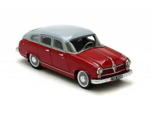 【送料無料】模型車 モデルカー ボルグワードハンザレッドグレーモデルカーズborgward hansa 2400 redgrey 1955, model cars 143