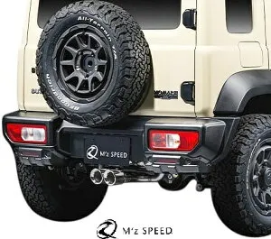 【M's】 スズキ ジムニーノマド 5ドア JC74W (2025.4-) M'z SPEED CROSS LINE リアバンパーガード リアアンダースポイラー AES 未塗装 エムズスピード エアロ パーツ 部品 外装 改造 社外品 カスタム 新型