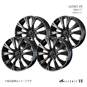 【18インチ 5H114.3 8.0J +42】ホイール 4本セット アルファード 30系/2.5L車(ハイブリッド含む) LEONIS VR パールブラックミラーカット 0041270×4