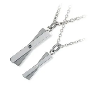 ダイヤモンド ネックレス シンプル fe-fe×phiten ペア 彼女 彼氏 レディース メンズ カップル ペア 誕生日 記念日 ギフトラッピング フェフェ 送料無料 プレゼント ペアネックレス ブランド 大