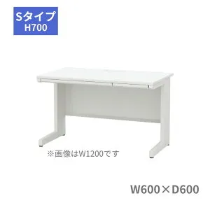 内田洋行 ウチダ UCHIDA スカエナ SCAENA Sタイプ 平デスク 平机 引出し付き W600×D600×H700mm 5-116-410