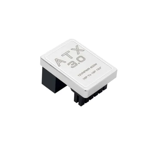 bodateng PCIe5.0 RTX4080/4090 グラフィックスカード ATX3.0 600W 電源 GPU 12+4ピン オス-メス 180度ターンコネクタアダプター (ブラックB)