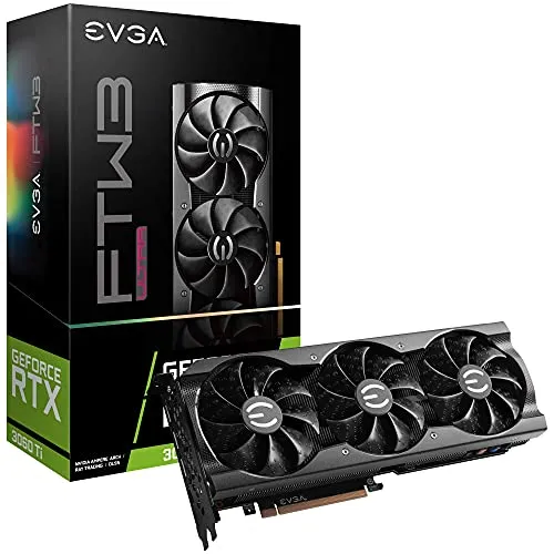 EVGA GeForce RTX 3060 Ti FTW ウルトラゲーミング 08G-P5-3667-KL 8GB GDDR6 iCX3冷却 ARGB LED LHR (リニューアル)