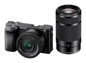 【新品/取寄品】SONY α6400 ILCE-6400X ダブルズームレンズキット ブラック ソニー 小型・軽量 ミラーレス一眼カメラ