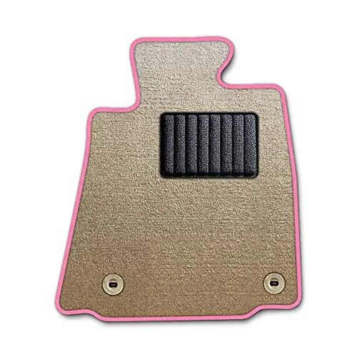 DAD ギャルソン D.A.D エグゼクティブ フロアマット TOYOTA (トヨタ) PRIUS プリウス ZVW30 年式H21/5～23/12 1台分 エレガントデザインベージュ/オーバーロック（ふちどり）カラー : ピンク/刺繍 : 無し/ヒールパ