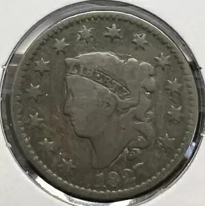 1827 コロネット ヘッド ラージ セント グレード GOOD+ 現物コイン WS142