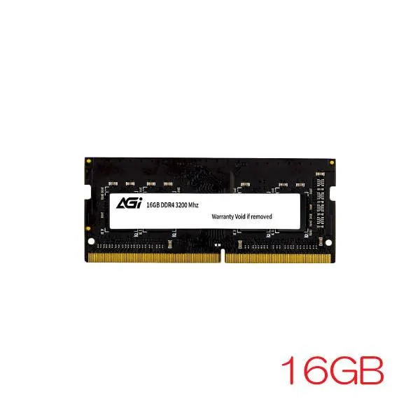 ノートPC用メモリ AGI AGI320016SD138-ST [16GB (16GBx1) DDR4-3200MHz (PC4-25600) 22-22-22-52 SODIMM 1.2V]
