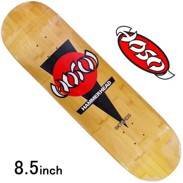 スケボー スケート デッキ オールドスクール HOSOI SKATEBOARDS ホソイスケートボード HAMMERHEAD BAMBOO DECK POPSICLE SHAPE 8.5inch