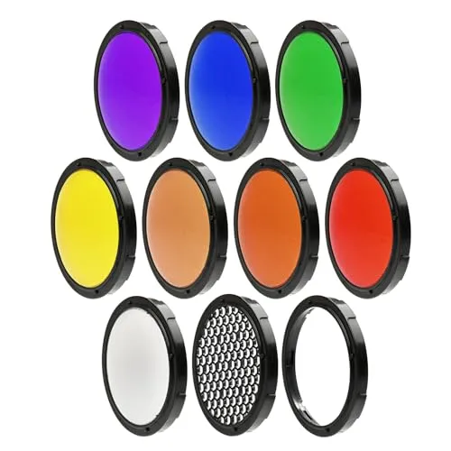 SMDV ソフトボックス FLIPG アダプター専用 ライトフィルターキット Light Filter Kit カラーフィルター 7色+アクセサリー FLIPアダプター C/S/S2/A2/AD200Pro用 対応 SM-LFKIT