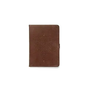 Zenus iPad 9.7インチ(2018,2017)ケース/iPad Air ケース イタリアン本革 Prestige Retro Vintage Diary ダークブラウン Z2854iPA