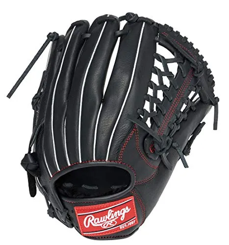 【特別版】ローリングス(Rawlings) 大人 一般 野球 グローブ GRXPMN55 11.75インチ 軟式/ソフトボール兼用 オールラウンド ブラック 右投げ(左手着用)
