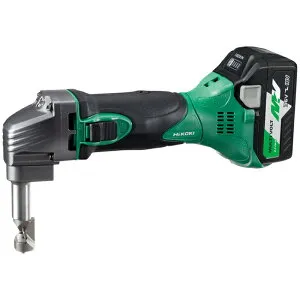 14.4V 18V 充電式 コードレスニブラ 新型蓄電池・充電器・ケース付 [KH07] HiKOKI CN18DSL(LXPKZ) 充電式ニブラ 蓄電池付き 切断長25m 多用途 コンパクトサイズ 高効率 14.4V&18V対応 作業効率UP 充電器付属