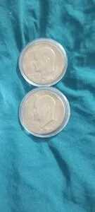 2 -1974-S アイゼンハワー シルバー ダラー 40% 未流通 OGP ブルー エンベロープ 米国造幣局