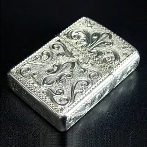 ZIPPO SILVER KING シルバーキング 26SLV-6 Armor アーマー スターリングシルバー(純銀製)・5面手彫り彫刻 ジッポー