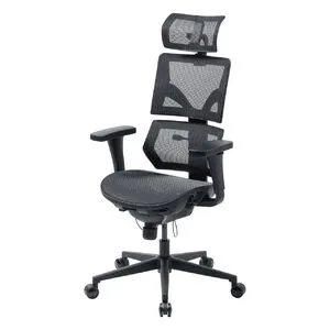 150-SNCM2 オフィスチェア メッシュ シンクロロッキング ハイバック リクライニング ランバーサポート スライド式座面 3Dアームレスト ヘッドレスト メッシュチェア