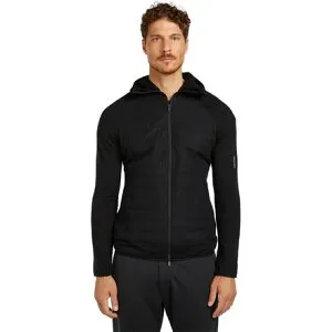 (取寄) アイスブレイカー メンズ メリノ ブレンド クオンタム ハイブリット ジップ ブーディ - メンズ Icebreaker men Merino Blend Quantum Hybrid Zip Hoodie - Men's Black