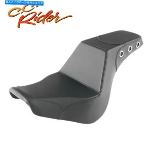 Seats C.C.ハーレーソフトアイルストリートボブFXBB 2018-22に適したライダードライバーの助手席 C.C. RIDER Driver Passenger Seat Fit For Harley Softail Street Bob FXBB 2018-22【並行輸入品】