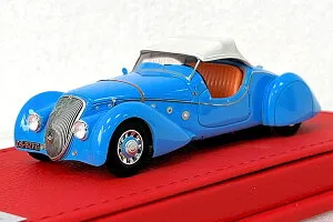EVRAT 1/43 プジョー 402 ダールマット スパイダー ソフトトップ 1938 ライトブルー ホワイトEVRAT 1:43 PEUGEOT 402 DARL MAT SPIDER SOFT TOP 1938 LIGHT BLUE WHITE
