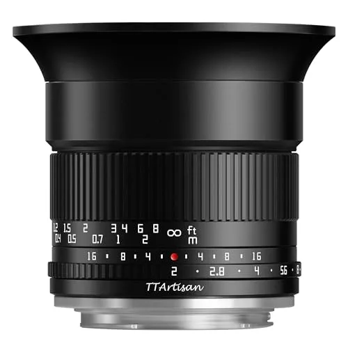 TTArtisan 10mm F2 APS-C 超広角カメラレンズ。Canon RF-Mount Camers R7、R10、R50、R100、APS-C Mode EOS R、RP、R5、R5C、R6、R6、R6ii、R3、R8に対応。