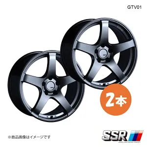 【17インチ 4H100 7.0J +50】ホイール 2本 フィット GK5 RS GTV01 SSR エスエスアール グラファイトガンメタ